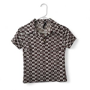Fendi monogram polo top